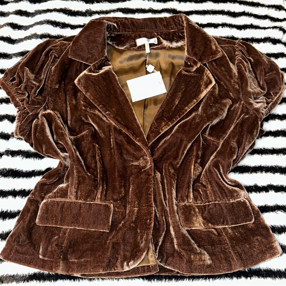 cute y2k brown coat
